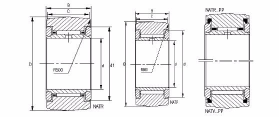 China Fábrica NATR NATV NATR6 NATV6 PP 6x19x12 Cam Follower Needle One Way Roller Bearing Track Bearing 2